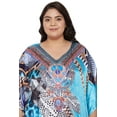 thumbnail image 6 of Oussum Women Plus Size Poly Satin Kaftans Dresses Gown Long Maxi Kimono Ladies Caftans, 6 of 7