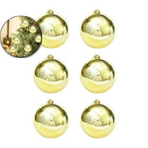 VQPeo 6 Pcs Christmas Ornaments Balls Large Christmas Decorations Xmas Tree Shatterproof Big Christmas Ball Ornaments with Hanging Loop for Wedding Holiday Party Indoor Outdoor Decor