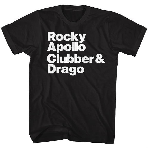 Rocky Ganggang Black Adult T-Shirt