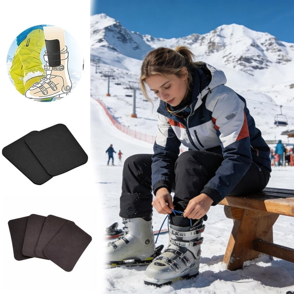Ski Gel Shin Guards - Reusable and Non- Gel Insert - 2 Pieces Shin Guards for Snowboarding | for Men and Women Snow Sports Skiing Snowboard and Team Training