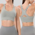 thumbnail image 2 of mgoYE Sports Bra for Women Womens U Back Sports Bra - Scoop Neck Padded Low Impact Yoga Clothes Workout Crop Top with Built in Pads(Green,2XL), 2 of 9