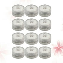 MLINS 12 Pcs Tea Light Candela Tealight Candles Waterproof Candle Light M White