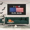 thumbnail image 5 of Pyd Thank You Elon M-usk 2025 Flag 3X5FT for Outdoor,Elon M-usk Flags College Dorm Room Decor Indoor Flag,Man Cave Frat Wall Banner,Double Stitched, with Strong Brass Grommets. (love 3ply, 2X3), 5 of 6