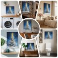 thumbnail image 6 of Ships Next Day Canvas Wall Art 10"x10", Blue Christmas Tree Wood Framed Canvas Print Painting, Xmas Snowflake Star Ready to Hang Small Picture Wall Decor for Home Kitchen Nursery Office, 6 of 9