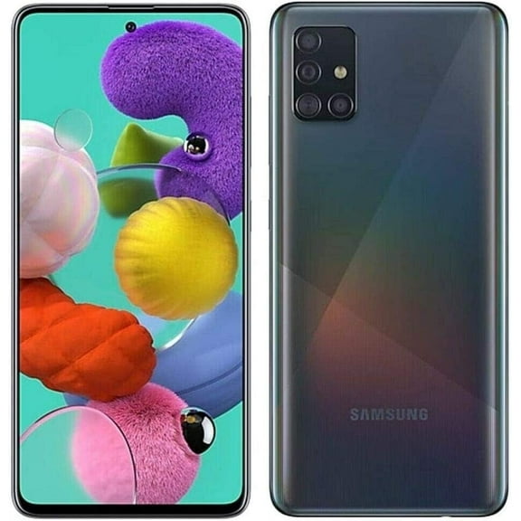 Pre-Owned Restored SAMSUNG Galaxy A51 128GB (6.5 inch) Display Quad Camera 48MP A515U Black Unlocked