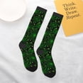 thumbnail image 5 of Knee High Socks for Men and Women, Green Bright Web with Spiders Althletic Compression Socks, Support Long Tube Socks for Outdoor Sport, Calf Socks, High Stockings for Women Men, 5 of 7
