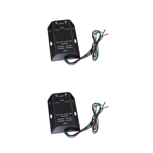 Speravity Car Audio RCA Speaker High To Level Amplifier Line Converter Low Adjustable Practical Cable Separation Channel 2piezas