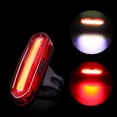 thumbnail image 2 of Encendiendo Bicicleta USB recargable COB LED bicicleta bicicleta ciclismo trasero rojo/blanco 6 modos Likrtyny Accesorios para bicicletas, 2 of 8