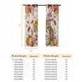 thumbnail image 6 of Fsddascl Fall Hedgehog Blackout Curtains for Bedroom/Living Room, Thermal Insulated Kitchen Curtains, Thanksgiving Pumpkin Sunflower Leaves Beige Grommet Darkening Window Treatment Drapes 27.5"x39"x2, 6 of 6