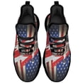 thumbnail image 2 of Puerto Rico American flag Shoes Trail Running Shoe Non-Slip Breathable Comfortable Sneakers Black Size 9.5, 2 of 7