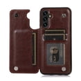thumbnail image 3 of Luxury Slim Fit Wallet Magnetic Flip Leather Case For Samsung Galaxy S24 Ultra S23 S22 S21 Plus S20 FE S10E S10 S9 S8 Note 20, 3 of 5