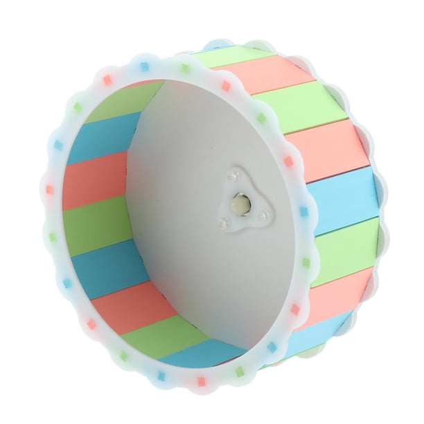 Rodillo de ejercicio silencioso para hámster de 7,48 pulgadas Multicolor Colco