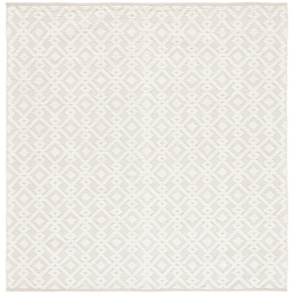 SAFAVIEH Vermont Simone Geometric Area Rug, Ivory, 8' x 8' Square