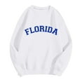thumbnail image 5 of WEAIXIMIUNG Sweat à Fermeture Éclair pour Femmes Sans Capuche Grande Taille Mode Décontractée Imprimé Lettre Col Rond Manches Longues Sweat de Festival Léger, 5 of 5