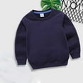 thumbnail image 2 of Odeerbi 2024 Winter Kids Hoodies Boys Girls Children Solid Color Children's Sweater Pullover Outerwear, 2 of 3