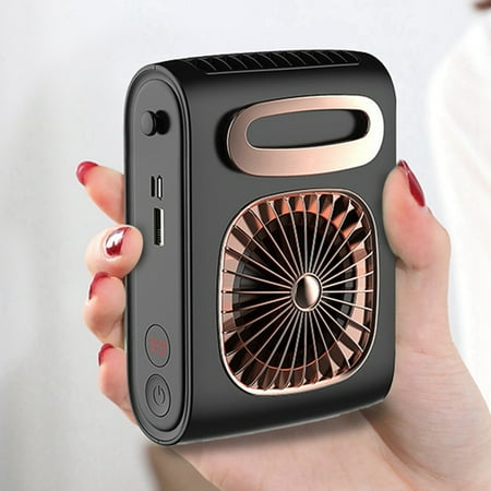 

hard hat fan 10000MA Portable Waist Fan USB Conditioning Hanging Neck Mini Fan Exhaust Fan Outdoor Sports Conditioning A