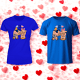 thumbnail image 3 of Playera Duo De Pareja De Capybara Fashion 14 De Febrero San Valentin Color Azul Talla Mediana Marca Emil SaEs, 3 of 4