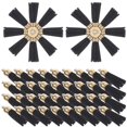 thumbnail image 3 of Decorative Tassels Leather Tassel Gift Tag Diy Enthusiasts 4X1cm Small Tassels Decorations 100Pcs, 3 of 5