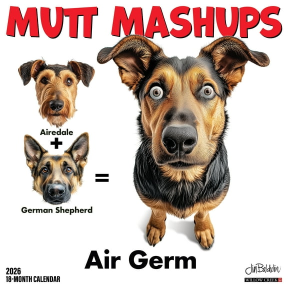 Mutt Mashups 2026 Wall Calendar