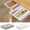 white, variant on Self-Adhesive Under Desk Drawer Organizer Small White Storage Box - With Adhesive Backing For Easy Installation Drawer-Type Compartments To Store Small Items - For Office Desk