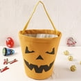 thumbnail image 2 of Seau de Rangement Alimentaire Halloween pour Bonbons en Toile Citrouille Réutilisable Portable Multifonction Meilleur Cadeau de Fête Halloween, 2 of 7
