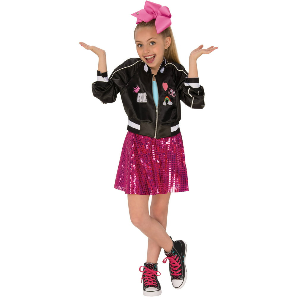 Rubies Costume Co. Jojo Siwa Bomber Jacket and Skirt Child Costume ...