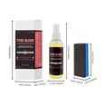 thumbnail image 3 of Abrillantador y Limpiador de Neumáticos: Spray Abrillantador de Neumáticos de 100 Ml con Protección Uv, Restaura El Brillo Negro, Previene El Envejecimiento, Pule y Protege Las Ruedas., 3 of 7