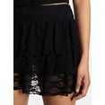 thumbnail image 4 of Madden NYC Women's Tiered Lace Mini Skort, Sizes XXS-XXL, 4 of 5