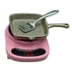 thumbnail image 1 of Casa de muñecas de aleación en miniatura, horno eléctrico, decoración para la cocina. Rosa, 1 of 4
