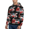 thumbnail image 3 of Bingfone Fire And Rescue Truck Men'S Drawstring Hoodie Long Sleeve Pocket Sweatshirts-4x-Large, 3 of 9