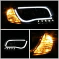 thumbnail image 3 of Spyder Audi A6 02-04 Projector Headlights - Halogen Model Only ( Not Compatible with Xenon/HID Model ) Light Tube DRL - Black - High H1 (Included) -, 3 of 3