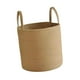 thumbnail image 5 of Cesta tejida redonda, cesta de almacenamiento de ropa, cesto para ropa sucia, cesta de lavandería multifunción con asas para el baño y el hogar M, 5 of 8