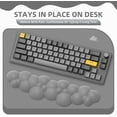 thumbnail image 2 of ATTACK SHARK Gaming Keyboard Wrist Rest Pad,Memory Foam Keyboard Palm Rest, Ergonomic Hand Rest,Wrist Rest for Computer Keyboard,Laptop,Mac,Lightweight for Easy Typing Pain Relief-Grey, 2 of 13