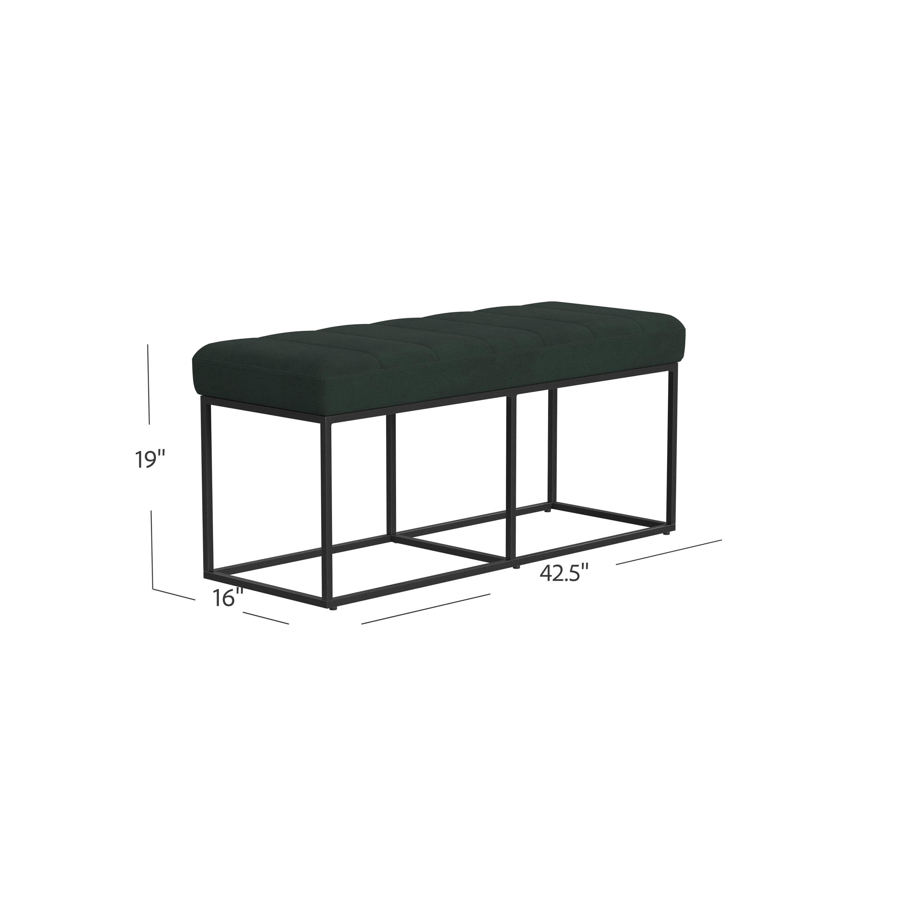 Free Shipping! HomePop Theodore Upholstered Bench 42.5Wx16Dx19H