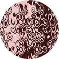 thumbnail image 1 of Ahgly Company Machine Washable Indoor Round Transitional Pink Area Rugs, 7' Round, 1 of 7