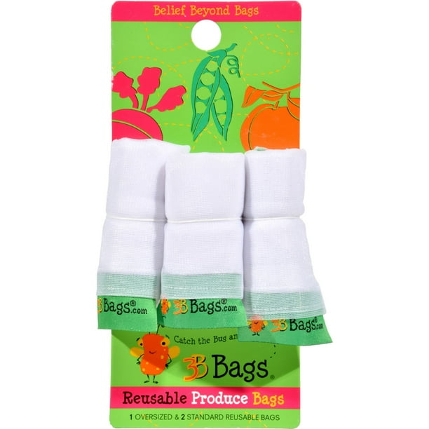 3B Bags Reusable Produce Bags 3 Count