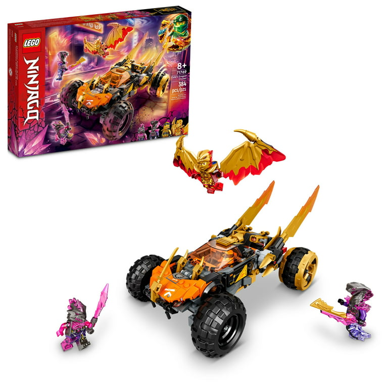 LEGO NINJAGO Cole's Dragon Car Toy, 71769 Ninja Golden Kai, Cole and Snake Warrior Minifigures, Gifts for Boys & Girls - Walmart.com