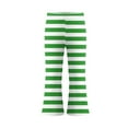 thumbnail image 5 of Xyxonk Pants for Girls Casual Flare Leggings Flowy High Waisted Bell Bottom Pants Stretchy Bootcut Striped Yoga Pants 2-13 Years Green, 5 of 5