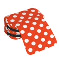 thumbnail image 4 of Sikiie Orange And White Polka Dot1 Print Flip Double-layer Pencil Case, All-purpose Stationery Bag for Study and Office, Zipper Design, Unisex, 4 of 7