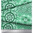 thumbnail image 1 of Soimoi Japan Crepe Satin Fabric Damask Patchwork Fabric Prints By Yard 42 Inch Wide, 1 of 3