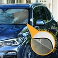thumbnail image 3 of Qxltty Owls and Bees Pattern Car Windshield Sunshades Foldable UV Rays Sun Visor Protector Keep Your Vehicle Cool 53×23.5in, 3 of 8