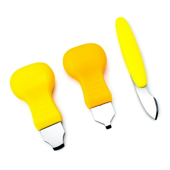 RYUJNDK Professional Stainless Steel Spudger Pry Repair Opening Tool with Yellow Handle Portable Metal Spudger Hand Repair Tool