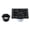 Black, variant on Kingston Brass BSF6310ORB Watercourse Transit 4-Inch Brass Square Grid Shower Drain with Hair Strainer in Oil Rubbed Bronze