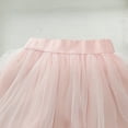 thumbnail image 6 of AUNVITO Girls Summer Casual Mesh Tutu Skirt Solid Bow Layered Lined Half Slip, 6 of 7