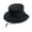 Black, variant on Lroveb Bucket Hats for Men Wide Boonie Hat Unisex Top Military Beach Solid Outdoor