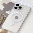 thumbnail image 5 of Wireless Charging TPU Transparent Electroplated Magnetic Mobile Phone Case for iPhone 14 Series, 5 of 5