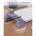 thumbnail image 5 of Computer Keyboard Wrist Rest Stand for Desktop, Keyboard Riser Holder with Wrist Pad for Office Desk, Home, School (Green), 5 of 7