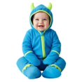 thumbnail image 1 of Enterizo de Forro Polar con Capucha para Bebé PATPAT Monstruo Azul 6-12M, 1 of 8