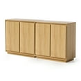 thumbnail image 5 of EYYTHUNG Buffet Storage Cabinet Set of 2, Sideboard Accent Cabinet Modern Credenza, Console Table, Natural Oak, 5 of 7