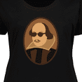 thumbnail image 4 of Inktastic Funny Rockin' Shakespeare Women's Plus Size T-Shirt, 4 of 5